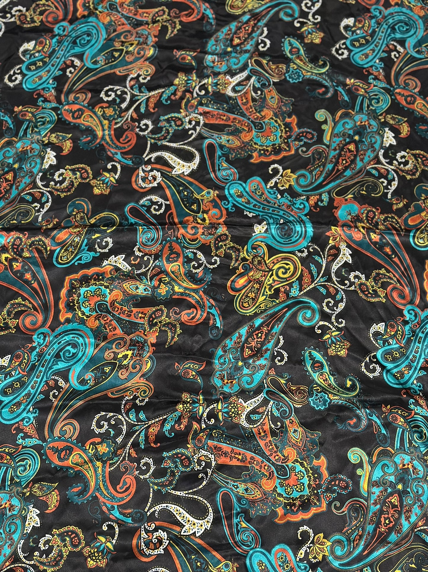 Teal Paisley